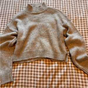Aeropostale Light Gray Women's Turtleneck Sweater
